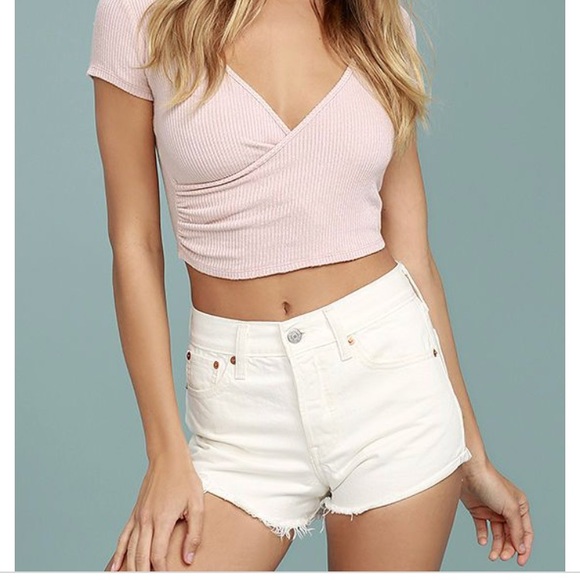 Levi Off White Wedgie Fit Ripped Jean 